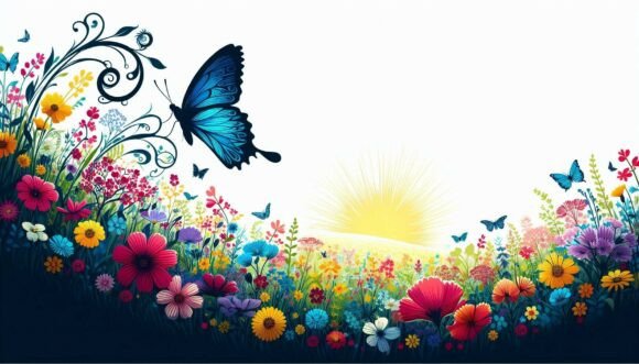 Download Butterfly Blooming Fields - Fields Collection
