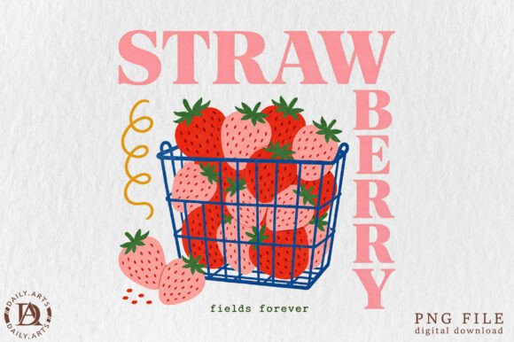 Download Retro Strawberry Fields Forever PNG - Fields Collection