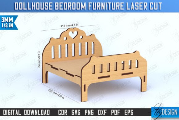 Download Dollhouse Bedroom Furniture | Doll Bed - Bedroom furniture Collection