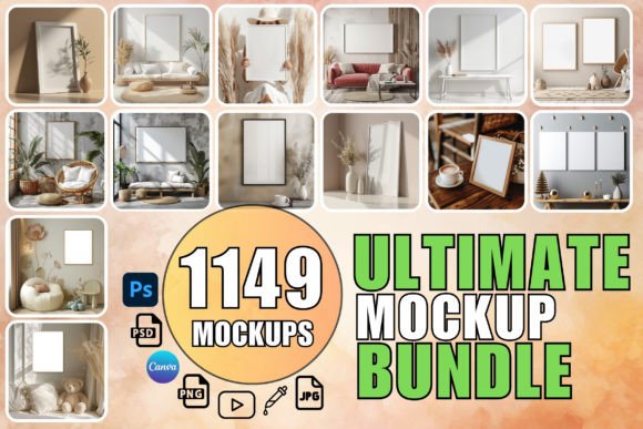 Download Frame Mockup Bundle Canvas Mockup Bundle - Canvas Collection