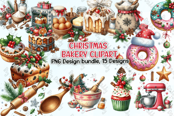 Download Christmas Bakery Clipart PNG - Bakery clipart Collection