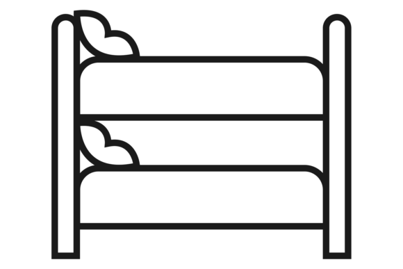 Download Bunk Bed Line Icon. Bedroom Furniture Sy - Bedroom furniture Collection