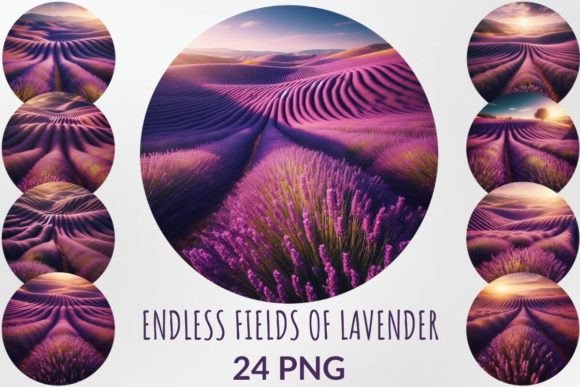 Download Endless Fields of Lavender Sublimation - Fields Collection