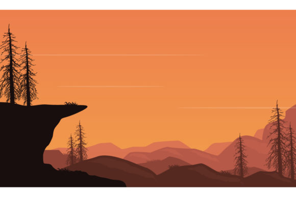 Download The Panoramic View Mountains at Dusk - Panoramic Collection