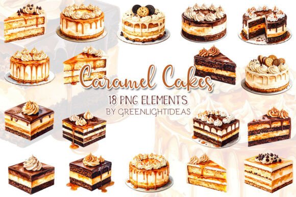 Download Caramel Cakes Clipart, Dessert Graphics - Dessert graphics Collection