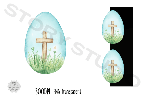 Download Panoramic Easter Egg Cross Clipart - Panoramic Collection