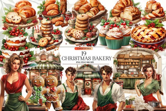 Download Christmas Bakery Clipart Bundle - Premium Resources