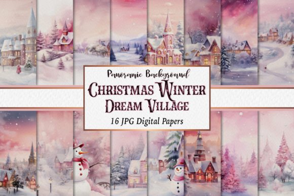 Download Christmas Winter Panoramic Backgrounds - Panoramic Collection