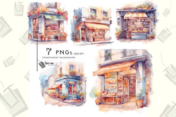 Download Watercolor French Bakery Clipart Bundle - Premium Resources