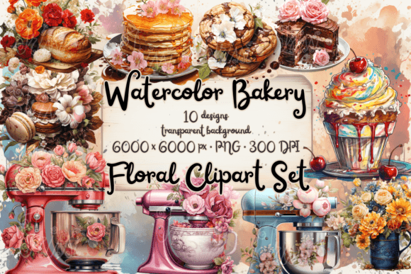 Download Cake Clipart and Watercolor Bakery Art - Premium Resources